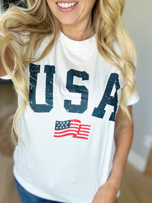 USA Short Sleeve Tee (Pink Label)