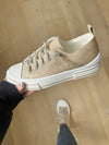 Very G Aman Sneakers in Gold Glitter