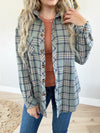 To The Bonfire Flannel Plaid Top (Multiple Colors) (Pink Label)