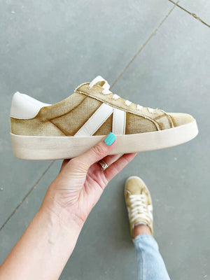 Corky's No Chaser Sneakers in Washed Tan Denim