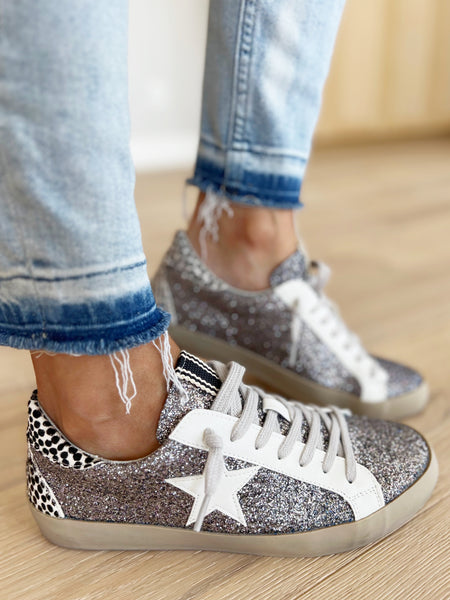 Paula Sneaker - Silver Sparkle