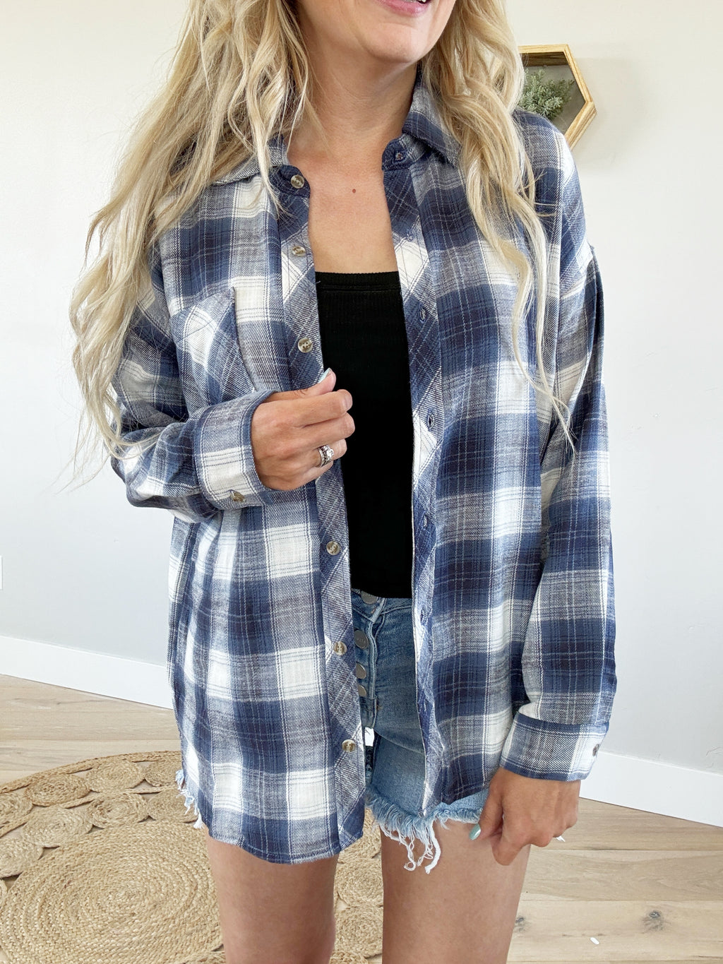 New Way Flannel in Blue