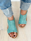 Very G Broken Promises Wedge Sandals in Turquoise