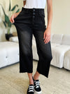 Judy Blue High Rise Button Fly Jeans in Black