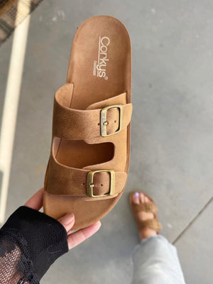 Corky's Lets Be Real Sandals in Taupe