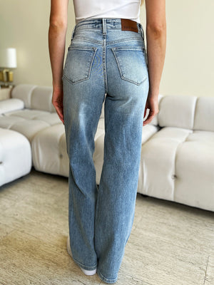 Judy Blue Day Off High Rise Wide Leg Jeans