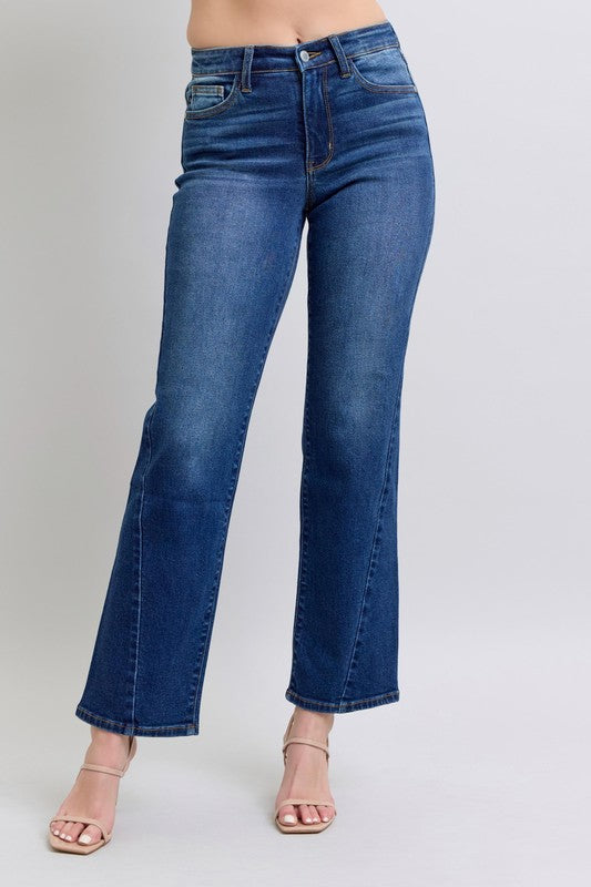 Judy Blue Side Seam Detail Straight Jeans