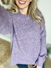 For What It's Worth Sweater in Lavender (SALE)