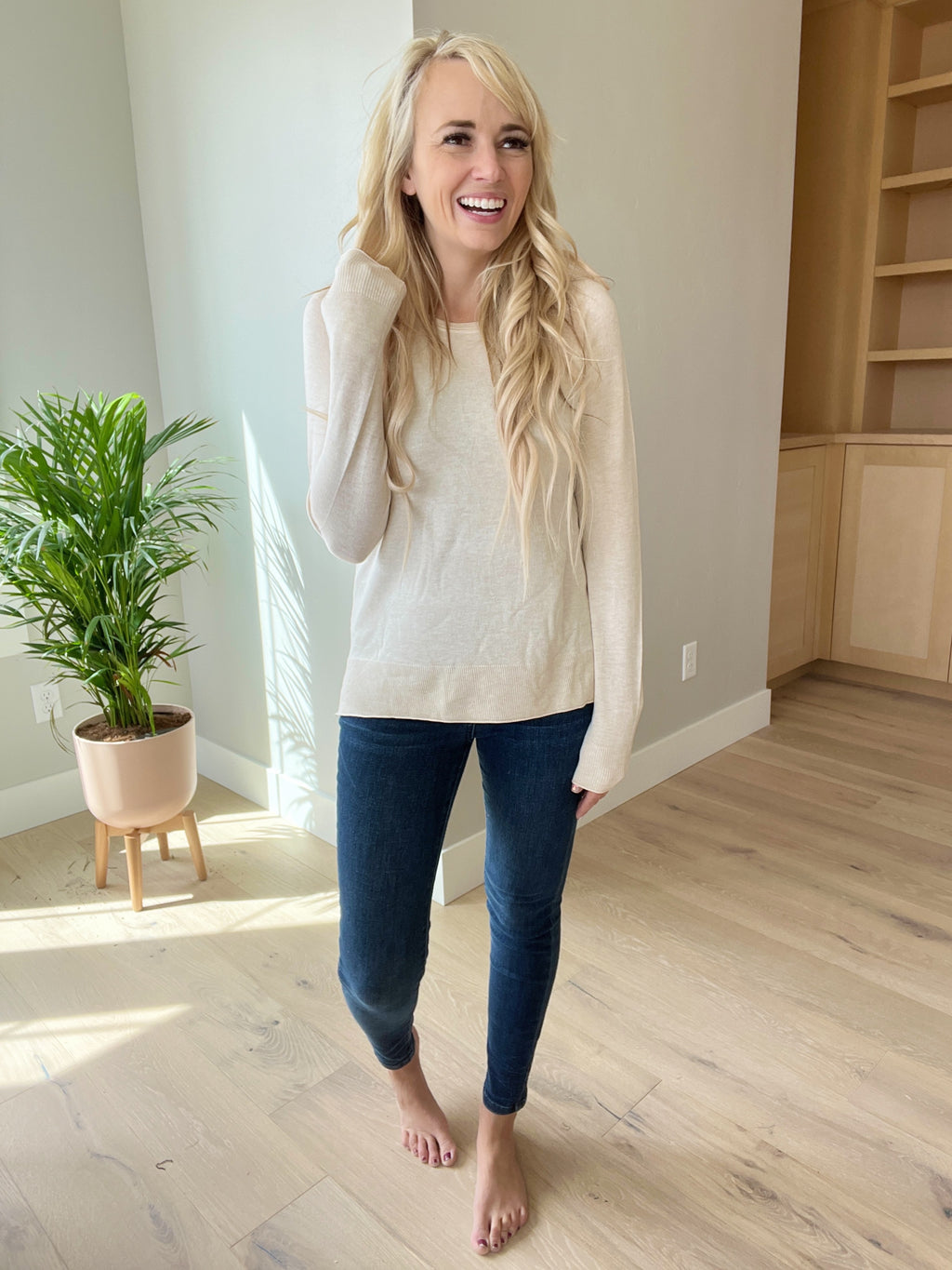 Business As Usual Sweater in Oatmeal