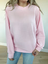 Basic Girl Round Neck Long Sleeve in Ballet