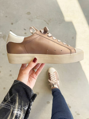 Shushop Reba Sneakers in Dark Taupe