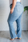 Judy Blue Mid Rise Clean Bootcut Jeans