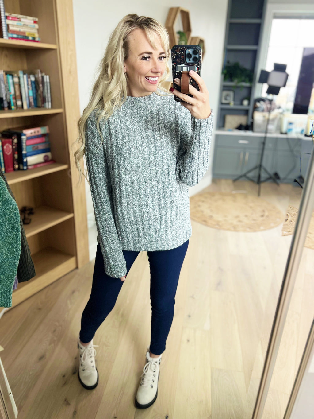 Suddenly Chic Sweater in Heather Gray (SALE)