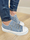 Very G Aman Shoes in Sparkle Blue