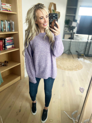 For What It's Worth Sweater in Lavender (SALE)