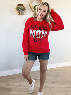 Baseball Mom Graphic Tee or Pullover