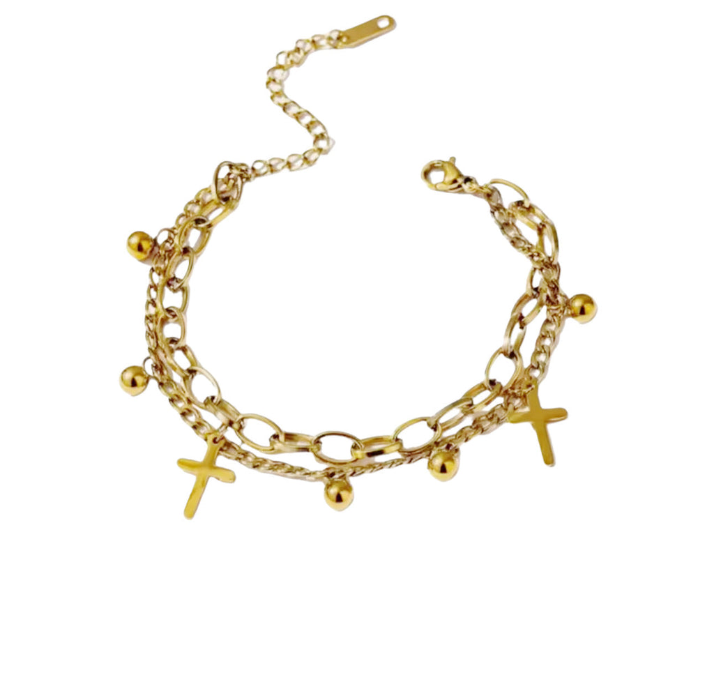 Cross Charm Bracelet