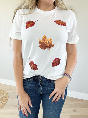 Maple Leaf Short Sleeve Top (Pink Label)