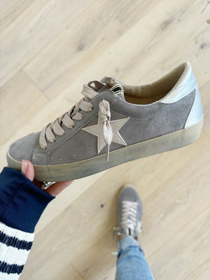 Shushop Paula Sneakers in Grey Suede