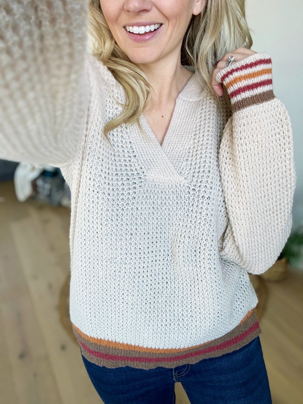 Settle Down Knit Hoodie in Oatmeal