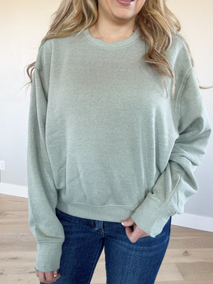 Rest Day Sweatshirt in Sage Green