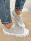 Very G Aman Sneakers in Silver Glitter