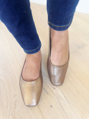 Corky's Over It Bronze Ballet Flats