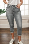 Judy Blue Dusty Charcoal Capris