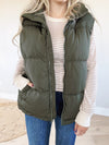 Kelsey Vest in Black Olive