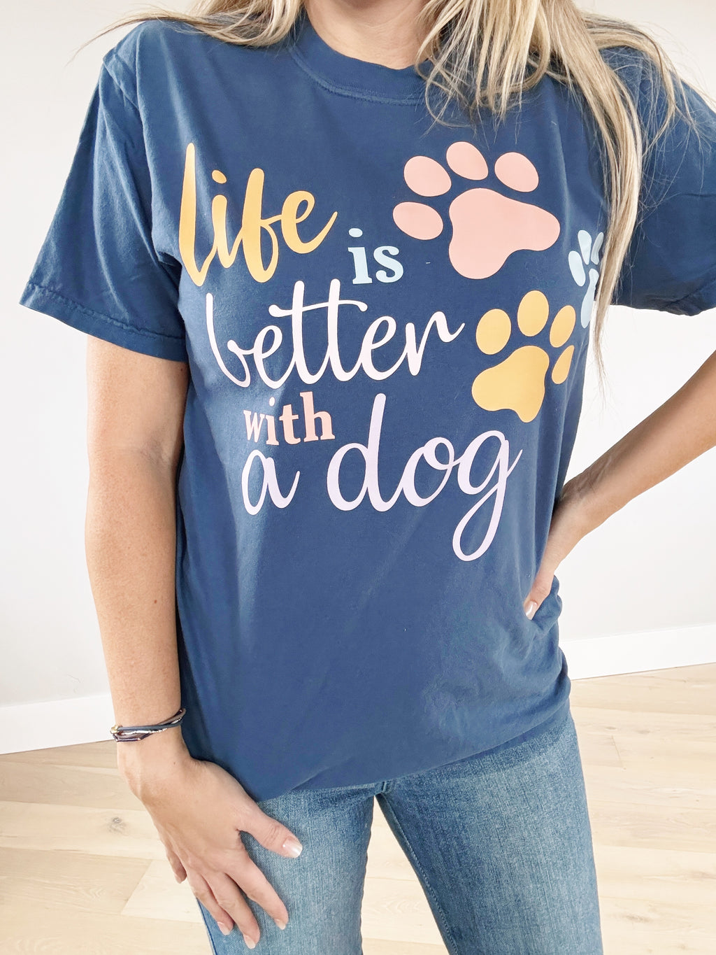 Life Is Better With A Dog Graphic Tee