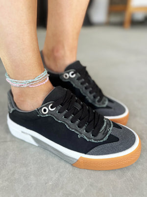 Blowfish Wildcard Sneakers in Black Twill