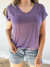 Innovator V-Neck Short Sleeve in Light Plum