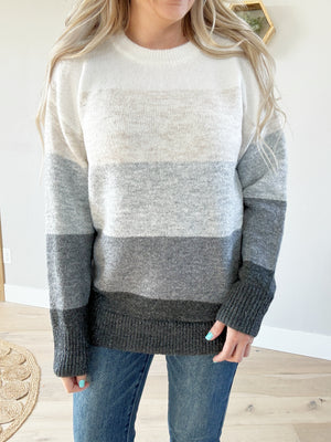 Determined to Be Oversized Sweater in Charcoal