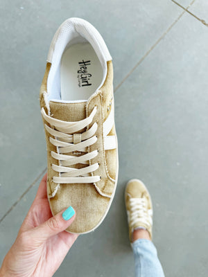 Corky's No Chaser Sneakers in Washed Tan Denim