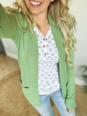 Only Love Cardigan in Sage