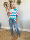 I Can & I Will Striped Top (Multiple Colors) (Pink Label)