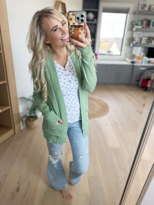 Only Love Cardigan in Sage