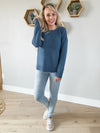 Bringing It Home Sweater in Indigo