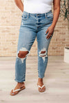 Judy Blue High Rise Distressed Boyfriend Jeans