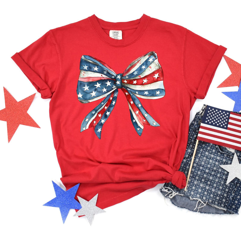 PREORDER: Americana Coquette Bow Graphic Tee