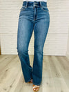 Judy Blue High Rise Double Button Waistband Flare Jeans