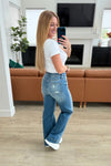 Judy Blue High Waist Distressed Denim Trousers