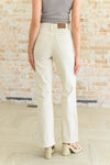 Judy Blue High Rise Distressed 90's Straight Jeans in Bone