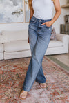 Judy Blue High Waist Distressed Denim Trousers