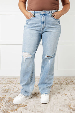 Judy Blue High Rise Rigid Magic 90's Straight Jeans