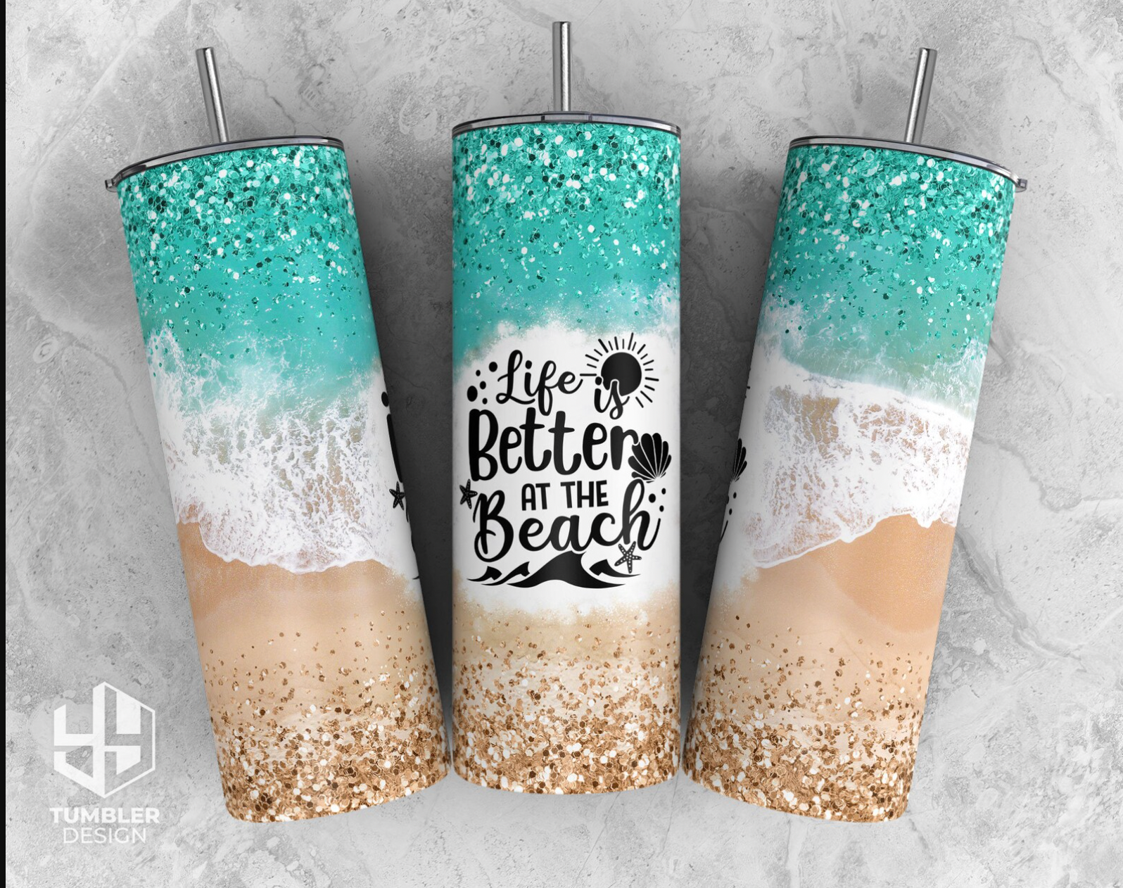 Life is better at the beach, tumbler – MTNSideGifts