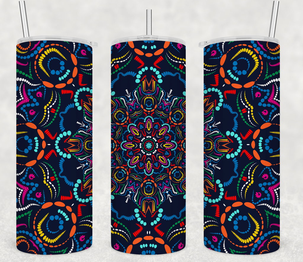 Mandala Design 20oz Skinny Tumbler