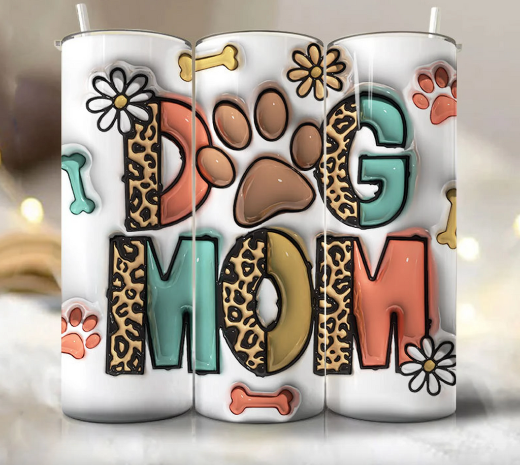 Dog Mom 20oz Skinny Tumbler