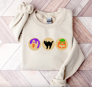 Halloween Cookie Graphic Sweatshirt