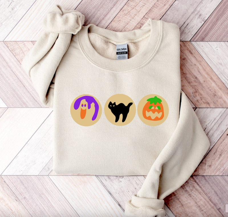 Halloween Cookie Graphic Sweatshirt